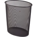 Alba MESHCORBGM N poubelle 40 L Ovale Acier Noir