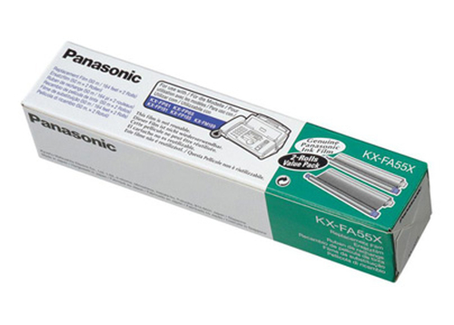 Panasonic KX-FA55X consommable pour télécopieur Bobine de télécopie 280 pages Noir 2 pièce(s)