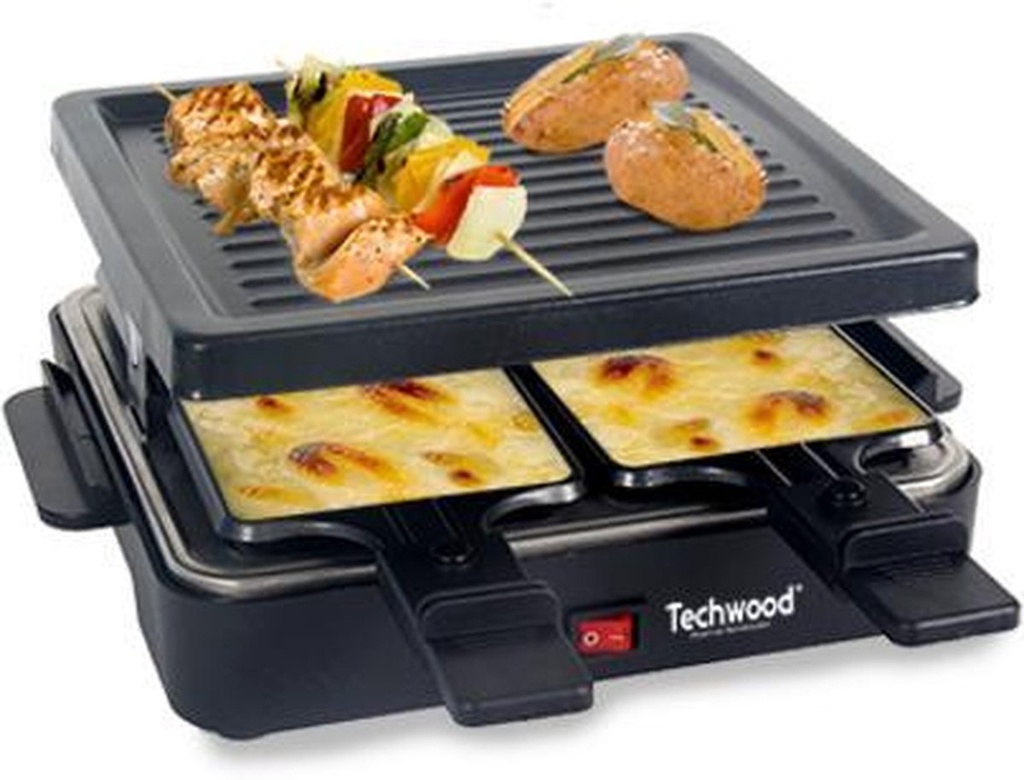 Techwood TRA-46 raclette 4 personne(s) 600 W Noir