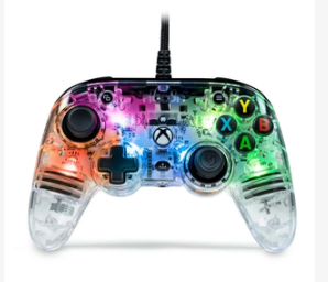 NACON Pro Compact Colorlight Noir, Transparent USB Manette de jeu Analogique/Numérique PC, Xbox One, Xbox Series S, Xbox Series X
