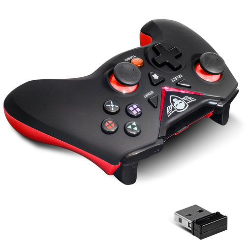 Spirit of Gamer SOG-RFXGP accessoire de jeux vidéo Noir, Rouge USB Manette de jeu Analogique/Numérique PC, Playstation 3