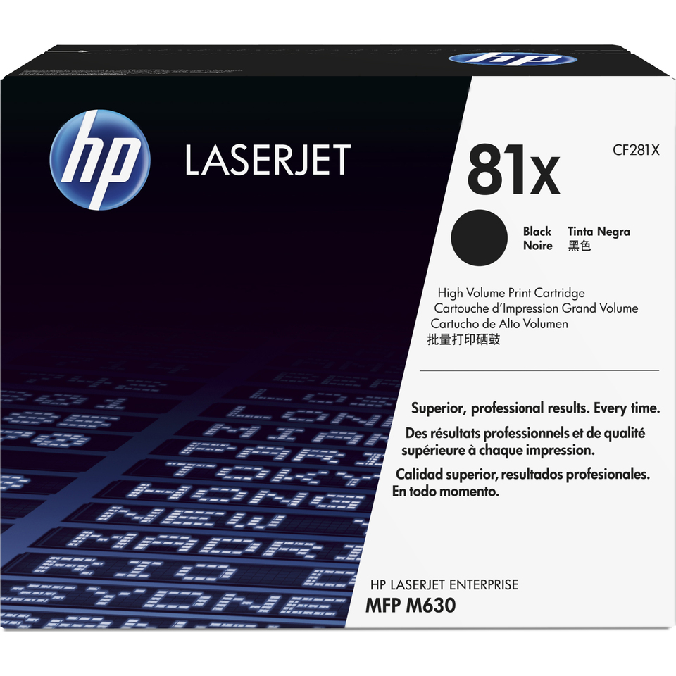 HP 81X toner LaserJet noir authentique grande capacité