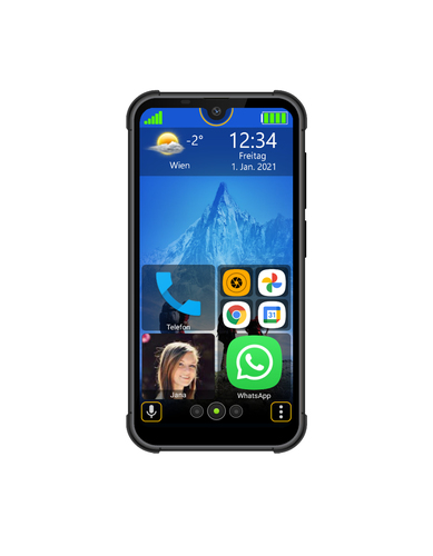 Beafon MX1 14,5 cm (5.71") Double SIM Android 10 4G USB Type-C 4 Go 128 Go 4000 mAh Noir