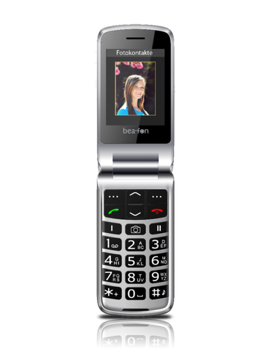 Beafon SL595 6,1 cm (2.4") 86 g Noir, Argent Téléphone numérique