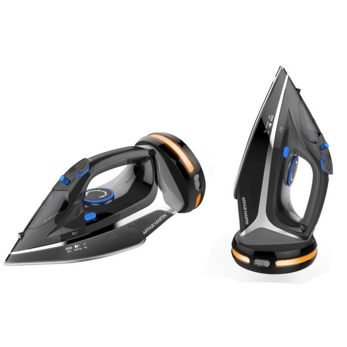 Arthur Martin AMP554 fer à repasser Fer à repasser à sec ou à vapeur Semelle en céramique 2200 W Noir