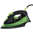 Techwood TFV-204 fer à repasser Fer à repasser à sec ou à vapeur Semelle en acier inoxydable 2000 W Noir, Vert