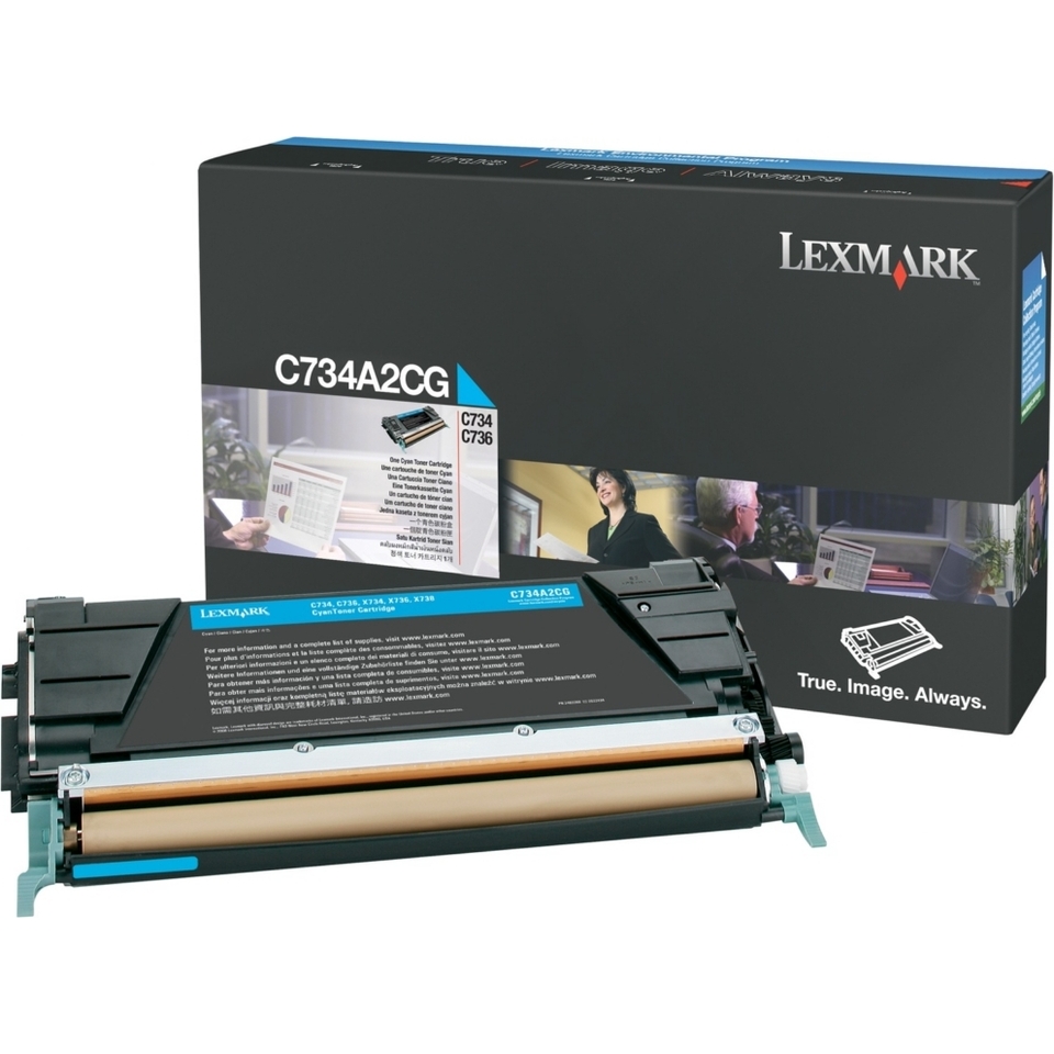 Lexmark C734A2CG Cartouche de toner Original Cyan