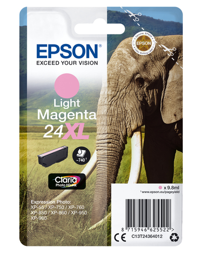 Epson Elephant Cartouche "Eléphant" - Encre Claria Photo HD Mc (XL)