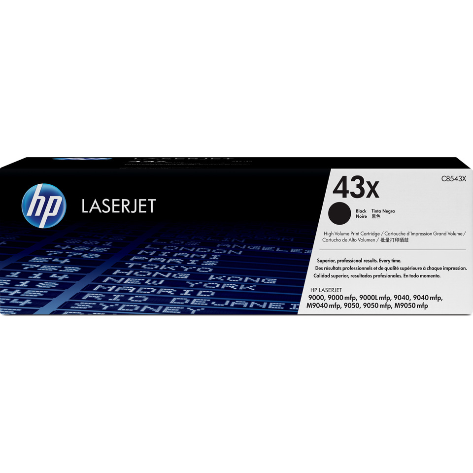 HP 43X toner LaserJet noir grande capacité authentique