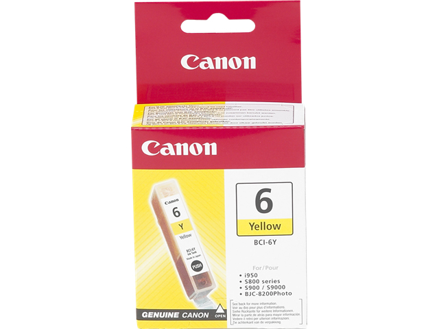 Canon Cartouche d'encre jaune BCI-6Y