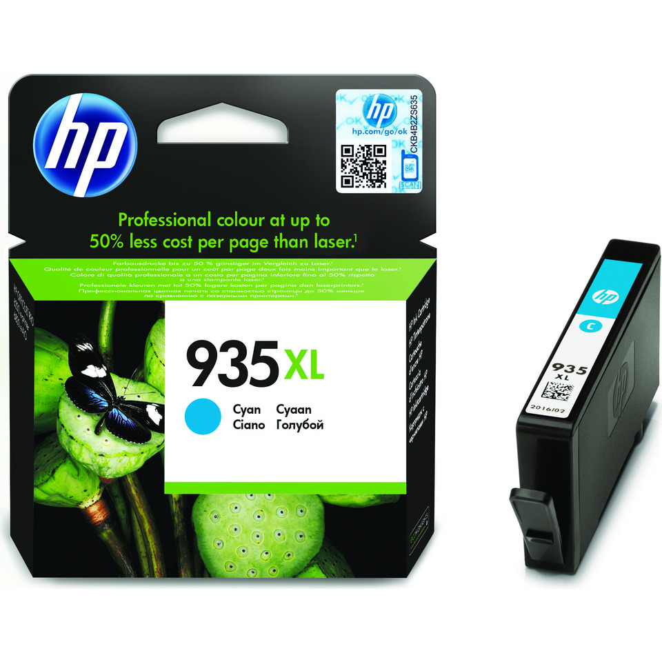HP 935XL cartouche d'encre cyan authentique grande capacité