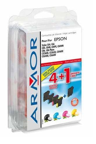 Armor B10061R1 cartouche d'encre 5 pièce(s) Noir, Cyan, Magenta, Jaune