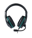 NACON PCGH-110 casque Avec fil Arceau Gaming Noir, Turquoise
