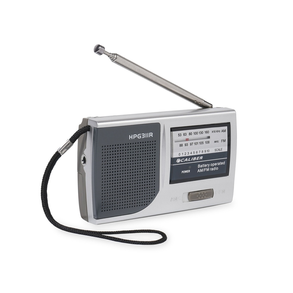 CALIBER Radio Portative AM/FM grise