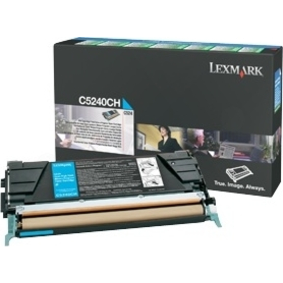 Lexmark Cyan High Yield Toner Cartridge for C524 Cartouche de toner Original
