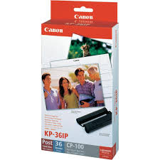 Canon Jeu d'encre couleur et de papier au format 100 x 148 mm KP-36IP, 36 feuilles
