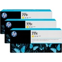 HP 771C pack de 3 cartouches d'encre DesignJet jaune, 775 ml