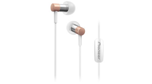 Pioneer SE-CH3T-P Casque Avec fil Ecouteurs Appels/Musique Or rose, Blanc