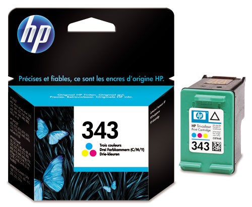 HP 343 cartouche d'encre trois couleurs authentique