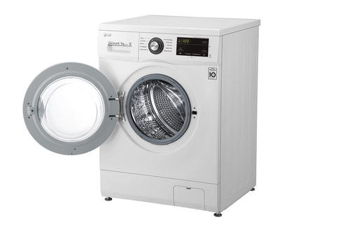 LG F854M22WR machine à laver avec sèche linge Pose libre Charge avant Blanc