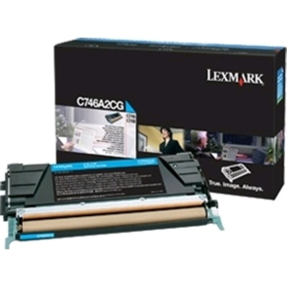 Lexmark C746A3CG Cartouche de toner 1 pièce(s) Original Cyan