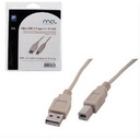 MCL MC922ABGE-2M câble USB USB 2.0 USB A USB B Noir