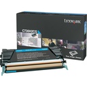 Lexmark C736, X736, X738 Cartouche de toner 1 pièce(s) Original Cyan