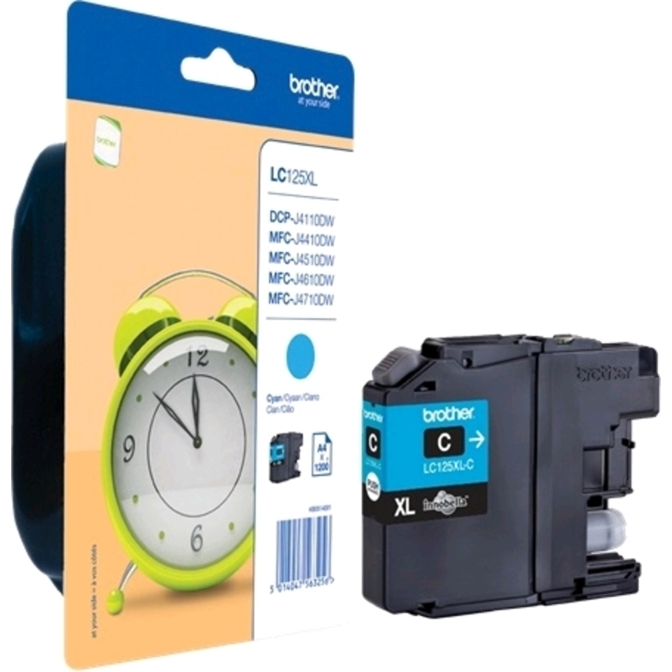 Brother LC-125XLCBP cartouche d'encre 1 pièce(s) Original Cyan