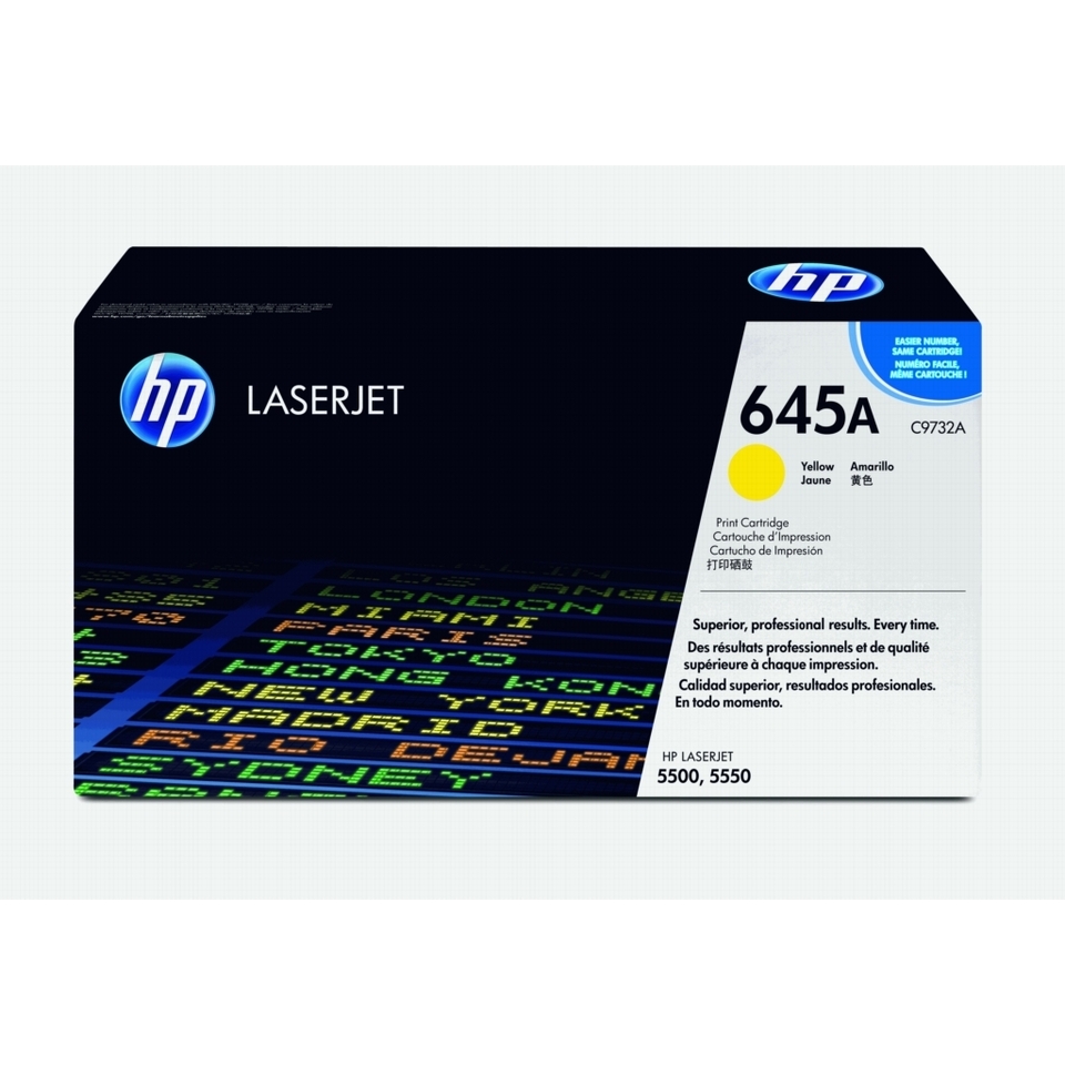 HP 645A toner LaserJet jaune authentique