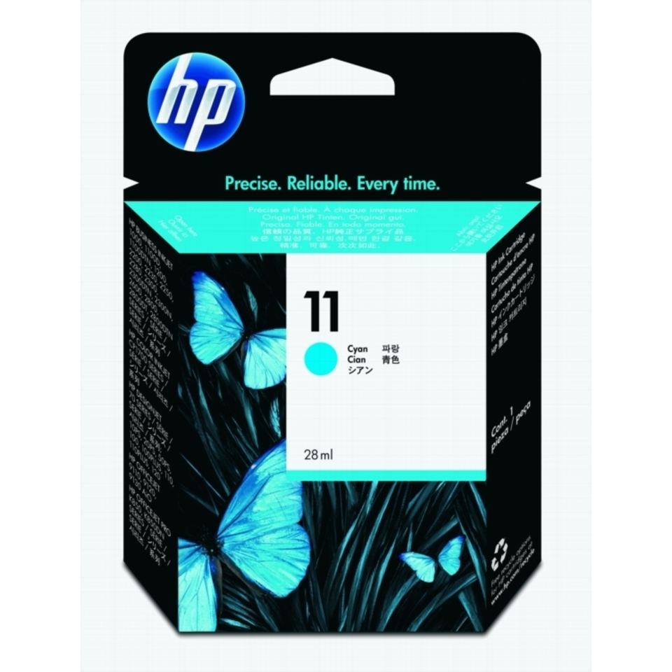HP 11 cartouche d'encre cyan authentique