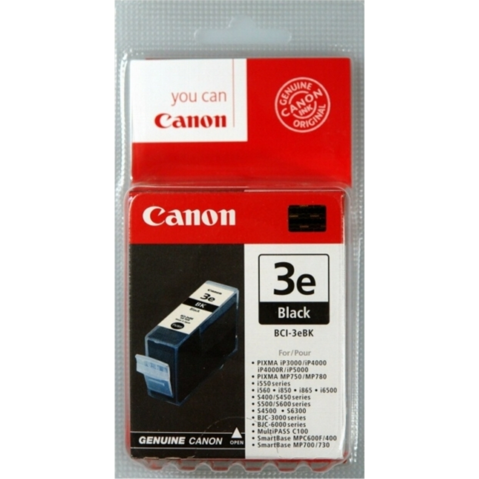 Canon Cartouche d'encre noire BCI-3e BK