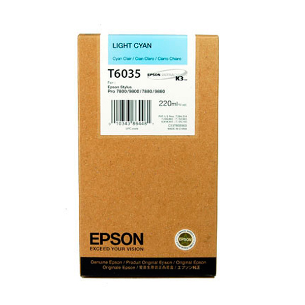 Epson Encre Pigment Cyan Clair SP 7800/7880/9800/9880 (220ml)