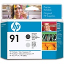 HP 91 DesignJet tête d'impression noire photo et gris clair