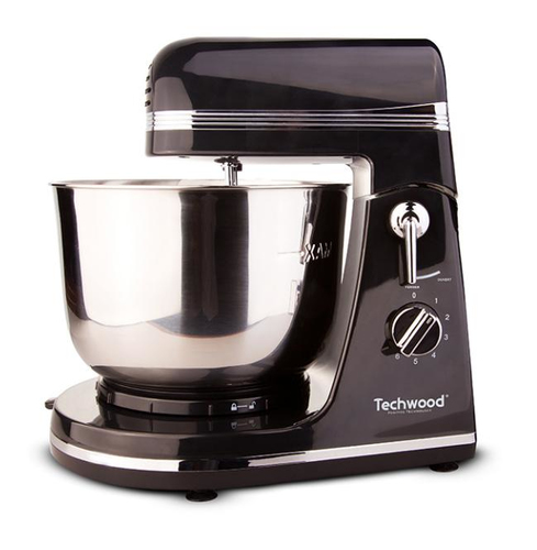 Techwood TMB-366 mixeur Robot mixer 300 W Noir, Acier inoxydable