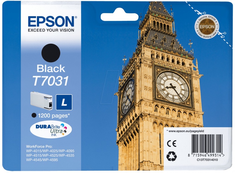 Epson Big Ben Encre Noire L " " (1 200 p)