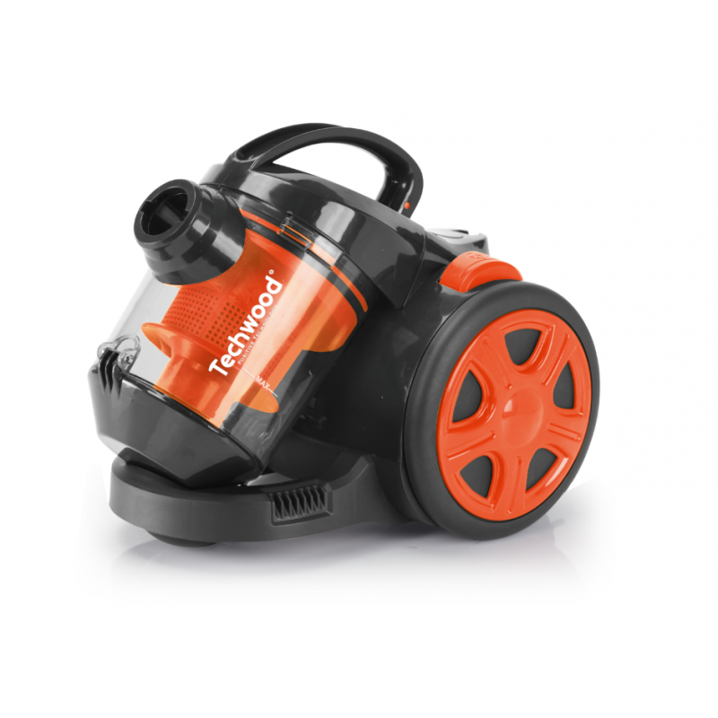TECHWOOD Aspirateur sans sac Noir Orange