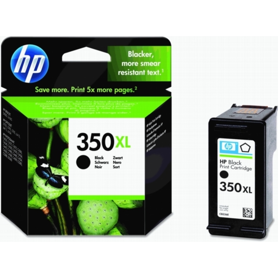 HP 350XL cartouche d'encre 1 pièce(s) Original Rendement élevé (XL) Photo noire