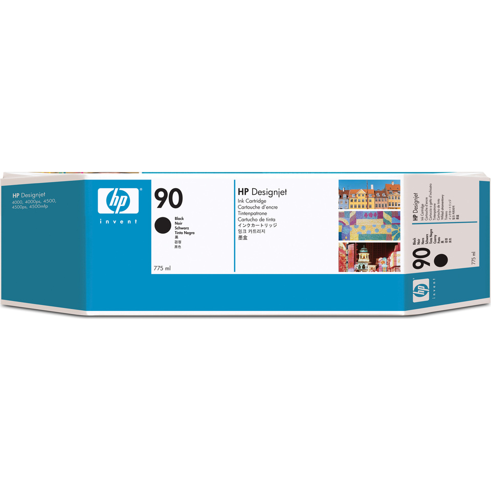 HP 90 3-pack 775-ml Black Ink Cartridges tête d’impression A jet d'encre thermique