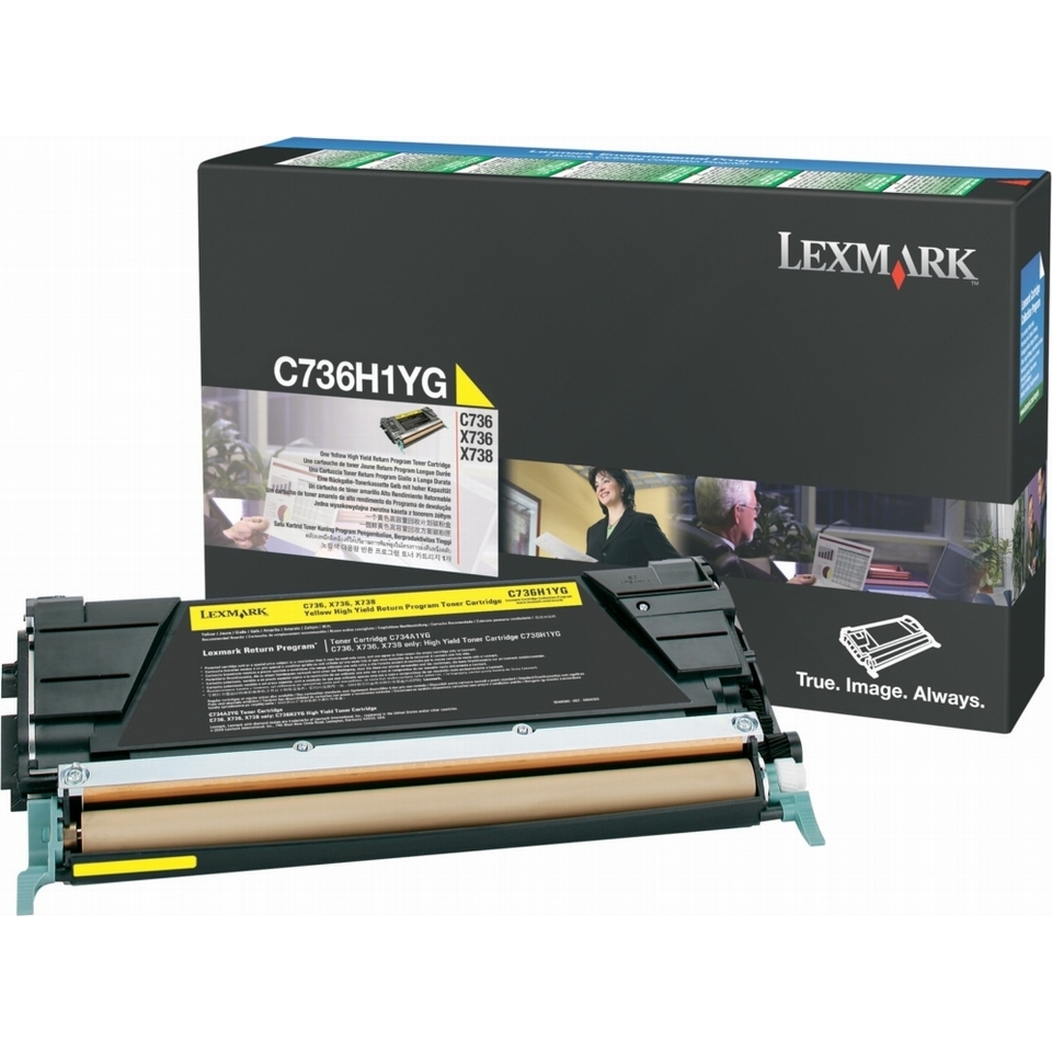 Lexmark C736H1YG Cartouche de toner 1 pièce(s) Original Jaune