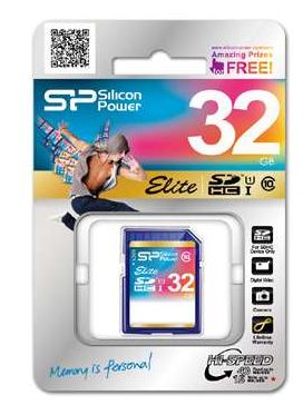 Silicon Power Elite UHS-I, 32GB 32 Go SDHC Classe 10