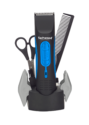 TECHWOOD Tondeuse Sans Fil Noir Bleu