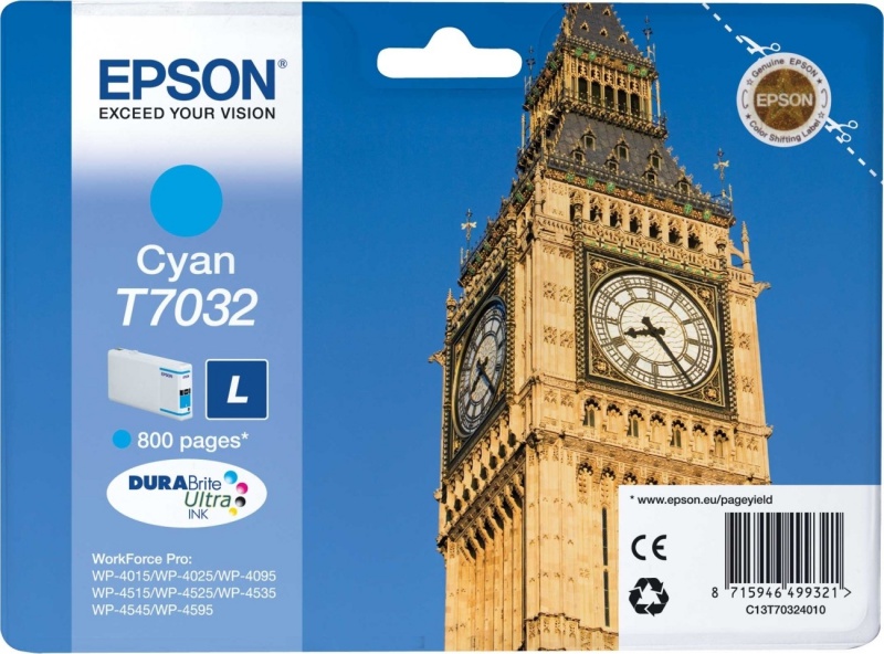 Epson Big Ben Encre Cyan L " " (800 p)
