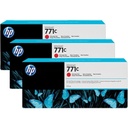 HP 771C pack de 3 cartouches d'encre DesignJet rouge chromatique, 775 ml