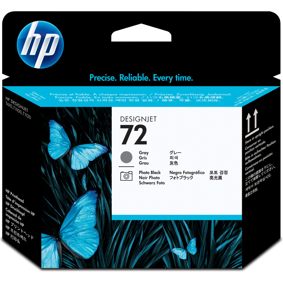 HP 72 têtes d'impression grise et noir photo
