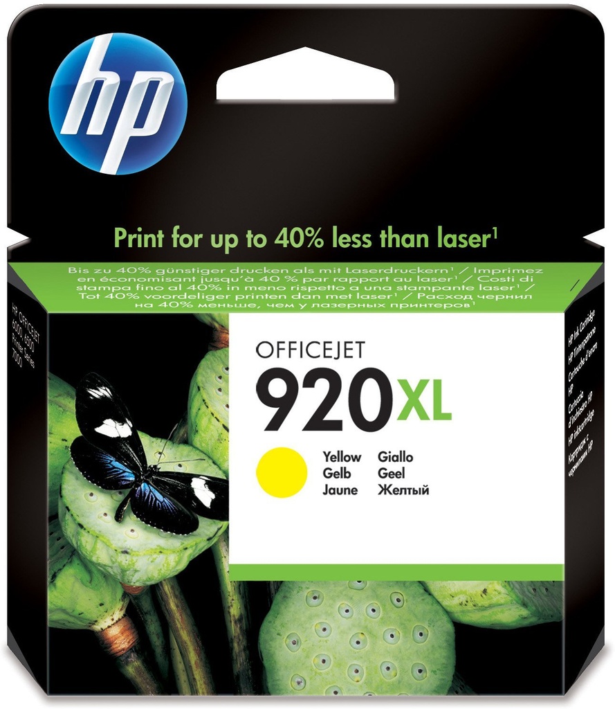 HP 920XL cartouche d'encre jaune grande capacité authentique