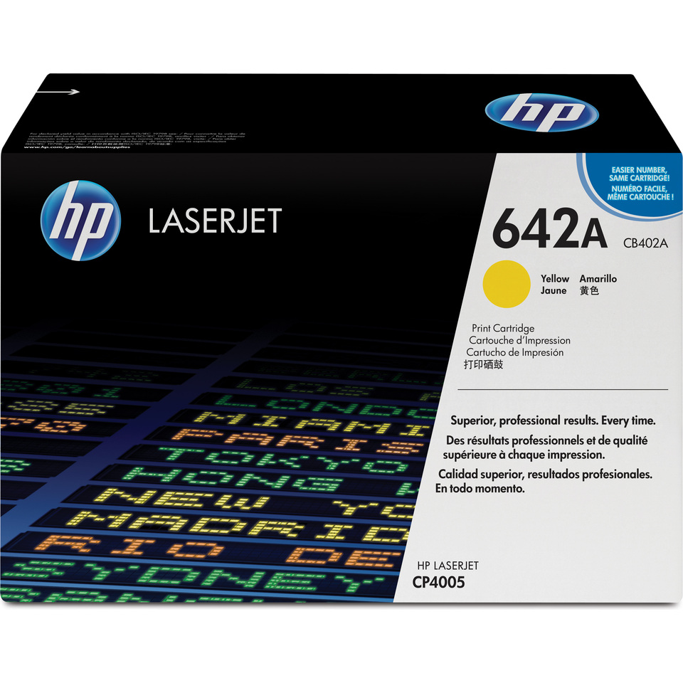 HP 642A Yellow Original LaserJet Toner Cartridge Cartouche de toner 1 pièce(s) Jaune