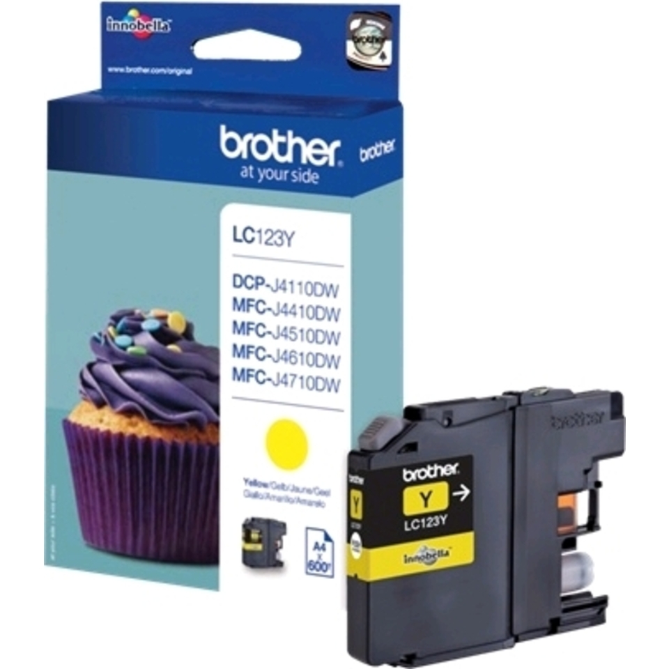 Brother LC123YBP cartouche d'encre 1 pièce(s) Original Jaune