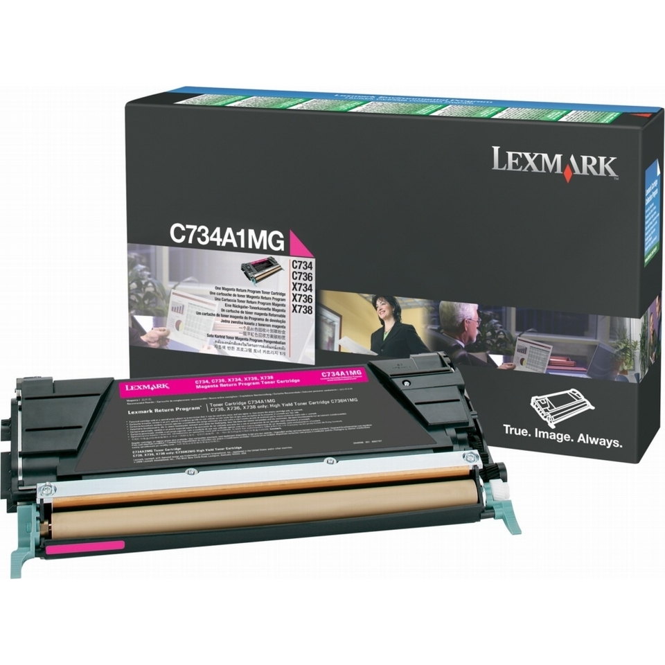 Lexmark C734A1MG Cartouche de toner 1 pièce(s) Original Magenta