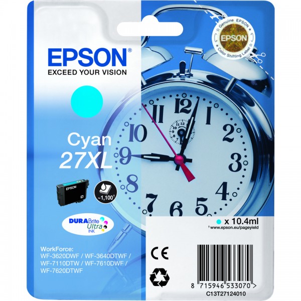 Epson Alarm clock Cartouche "Réveil" 27XL - Encre DURABrite Ultra C