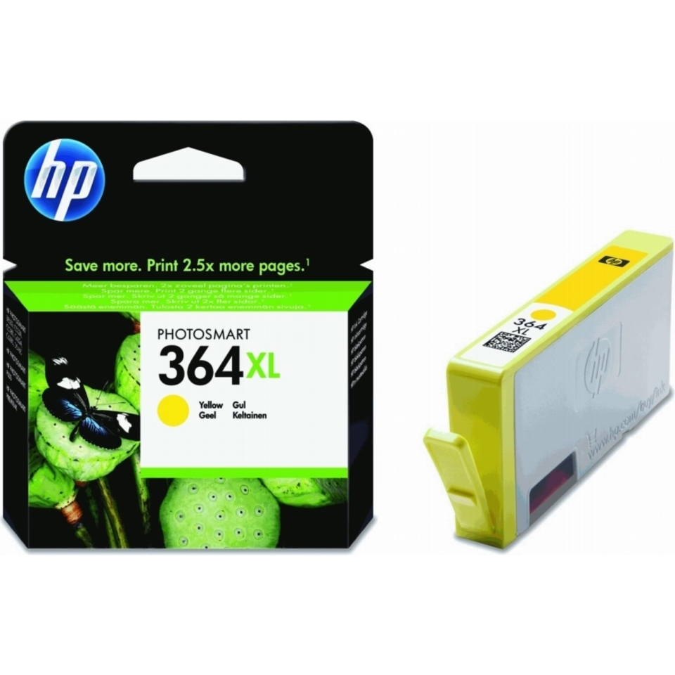 HP 364XL cartouche d'encre jaune grande capacité authentique